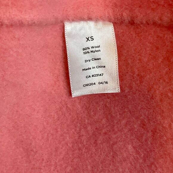 Talbots Women Pink XS Blazer Wool Blend Hidden Buttons Fitted Comfort Pockets R3 - Picture 12 of 12